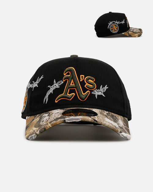 New Era Oakland Athletics 'Realtree Grit 2.0' 9FORTY A-Frame Snapback Black/Green/Orange