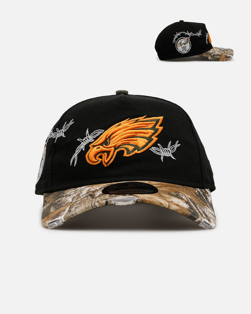 New Era Philadelphia Eagles 'Realtree Grit 2.0' 9FORTY A-Frame Snapback Black/Green/Orange