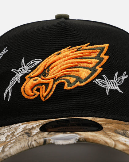 New Era Philadelphia Eagles 'Realtree Grit 2.0' 9FORTY A-Frame Snapback Black/Green/Orange