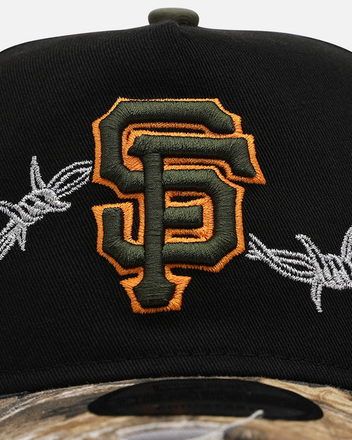 New Era San Francisco Giants 'Realtree Grit 2.0' 9FORTY A-Frame Snapback Black/Green/Orange