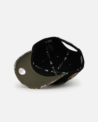 New Era San Francisco Giants 'Realtree Grit 2.0' 9FORTY A-Frame Snapback Black/Green/Orange