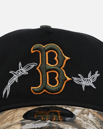 New Era Boston Red Sox 'Realtree Grit 2.0' 9FORTY A-Frame Snapback Black/Green/Orange