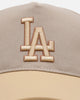 Pro Standard Los Angeles Dodgers 'Gramercy' Pinch Front Strapback Taupe