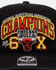 47 Brand Chicago Bulls 'NBA Trophy Case' Premium Hitch Snapback Black