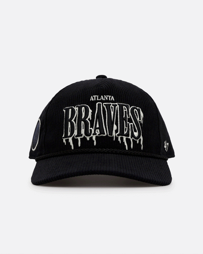 47 Brand Atlanta Braves 'Slasher' 47 Hitch Corduroy Snapback Black