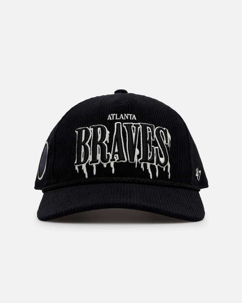47 Brand Atlanta Braves 'Slasher' 47 Hitch Corduroy Snapback Black