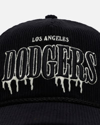 47 Brand Los Angeles Dodgers 'Slasher' 47 Hitch Corduroy Snapback Black