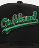 New Era Oakland Athletics 'Metallic Wordmark' 9FORTY A-Frame Snapback Black
