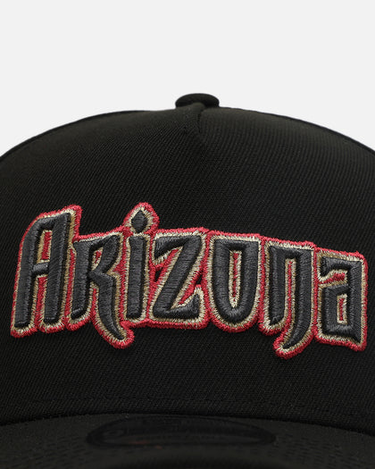New Era Arizona Diamondbacks 'Metallic Wordmark' 9FORTY A-Frame Snapback Black