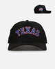 New Era Texas Rangers 'Metallic Wordmark' 9FORTY A-Frame Snapback Black