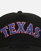 New Era Texas Rangers 'Metallic Wordmark' 9FORTY A-Frame Snapback Black