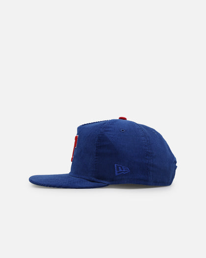New Era Texas Rangers 'Throwback Cord Golfers' Corduroy Golfer Snapback Blue