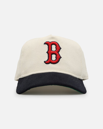 New Era Boston Red Sox 'Throwback Cord Golfers' Corduroy Golfer Snapback Chrome/Navy