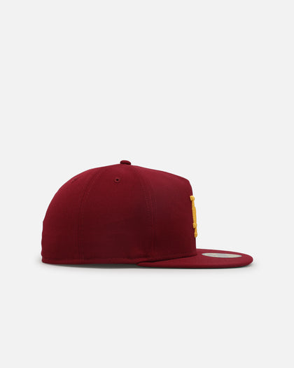 New Era Los Angeles Dodgers 'USC Pack' 59FIFTY A-Frame Fitted Burgundy