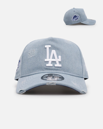 New Era Los Angeles Dodgers 'Distressed Denim' 9FORTY A-Frame Snapback Light Wash Denim