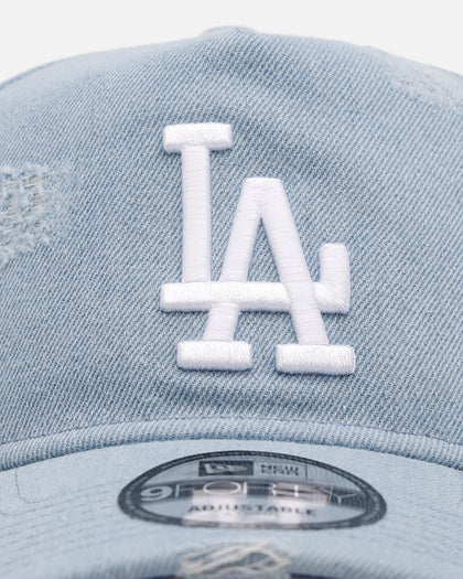 New Era Los Angeles Dodgers 'Distressed Denim' 9FORTY A-Frame Snapback Light Wash Denim