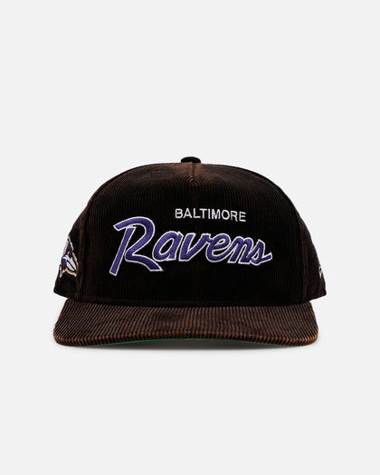 New Era Baltimore Ravens 'Washed Black NFL Golfer' Corduroy Golfer Snapback Washed Black
