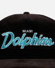 New Era Miami Dolphins 'Washed Black NFL Golfer' Corduroy Golfer Snapback Washed Black