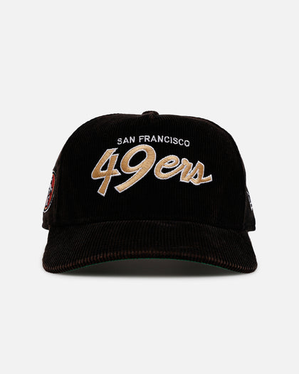 New Era San Francisco 49ers 'Washed Black NFL Golfer' Corduroy Golfer Snapback Washed Black