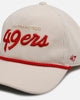 47 Brand San Francisco 49ers 'Natural Script' Premium Hitch Corduroy Snapback Natural