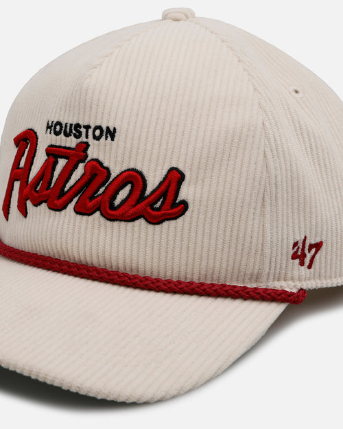 47 Brand Houston Astros 'Natural Script' Premium Hitch Corduroy Snapback Natural