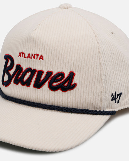 47 Brand Atlanta Braves 'Natural Script' Premium Hitch Corduroy Snapback Natural