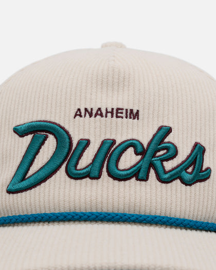 47 Brand Anaheim Ducks 'Natural Script' Premium Hitch Corduroy Snapback Natural