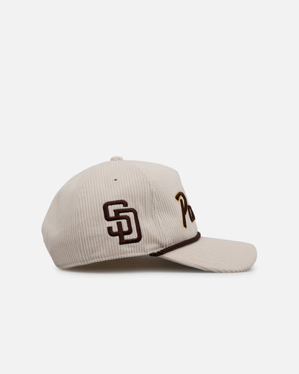 47 Brand San Diego Padres 'Natural Script' Premium Hitch Corduroy Snapback Natural
