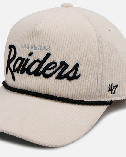 47 Brand Las Vegas Raiders 'Natural Script' Premium Hitch Corduroy Snapback Natural