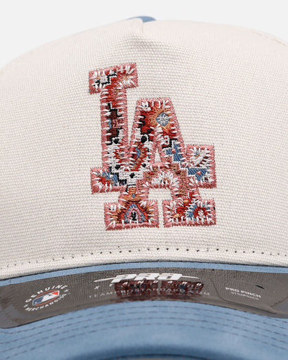Pro Standard Los Angeles Dodgers 'Dodgers Tapestry' Pinch Front Strapback Natural