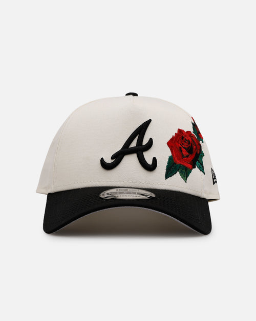 New Era Atlanta Braves 'Chrome Black Roses' 9FORTY A-Frame Snapback Chrome/Black