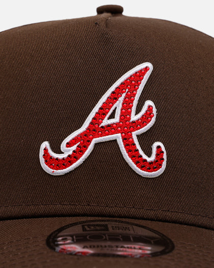 New Era Atlanta Braves 'Diamante' 9FORTY A-Frame Snapback Walnut