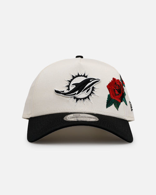 New Era Miami Dolphins 'Chrome Black Roses' 9FORTY A-Frame Snapback Chrome/Black