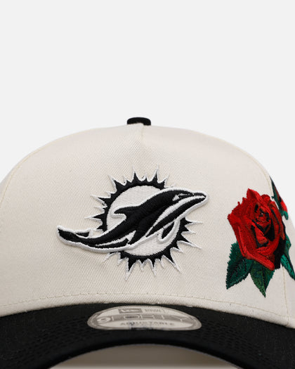 New Era Miami Dolphins 'Chrome Black Roses' 9FORTY A-Frame Snapback Chrome/Black
