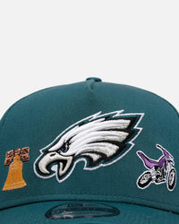 New Era Philadelphia Eagles 'City Icons' 9FORTY A-Frame Snapback Green