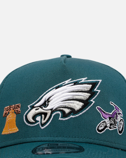 New Era Philadelphia Eagles 'City Icons' 9FORTY A-Frame Snapback Green