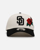 New Era San Diego Padres 'Chrome Black Roses' 9FORTY A-Frame Snapback Chrome/Black