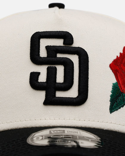 New Era San Diego Padres 'Chrome Black Roses' 9FORTY A-Frame Snapback Chrome/Black
