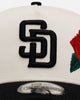 New Era San Diego Padres 'Chrome Black Roses' 9FORTY A-Frame Snapback Chrome/Black