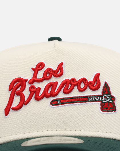 New Era Atlanta Braves 'Mexican Independence Day' 9FORTY A-Frame Snapback Chrome/Dark Green