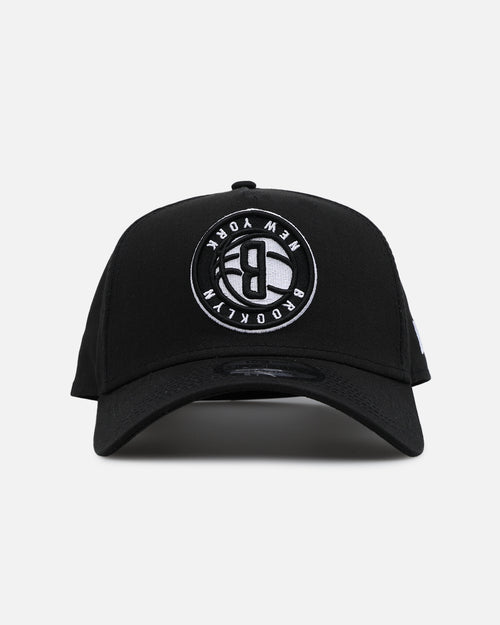 New Era Brooklyn Nets 'Upside Down NBA' 9FORTY A-Frame Snapback Black