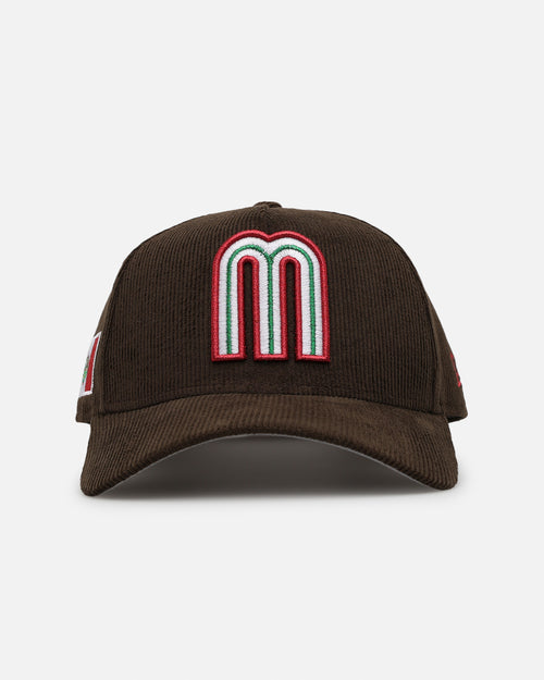 New Era Mexico National Baseball Team 'Mexico Variety Pack' 9FORTY A-Frame Corduroy Snapback Walnut