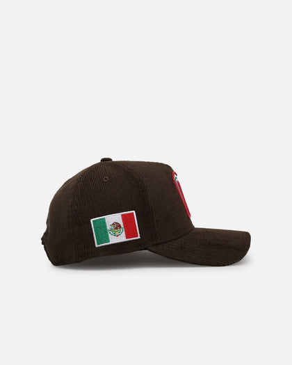 New Era Mexico National Baseball Team 'Mexico Variety Pack' 9FORTY A-Frame Corduroy Snapback Walnut