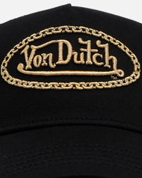 Von Dutch Chain Trucker Snapback Black/Gold
