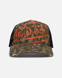 Von Dutch Oval Logo Trucker Snapback Camo