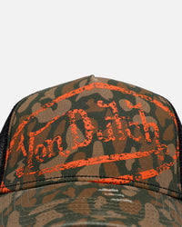 Von Dutch Oval Logo Trucker Snapback Camo