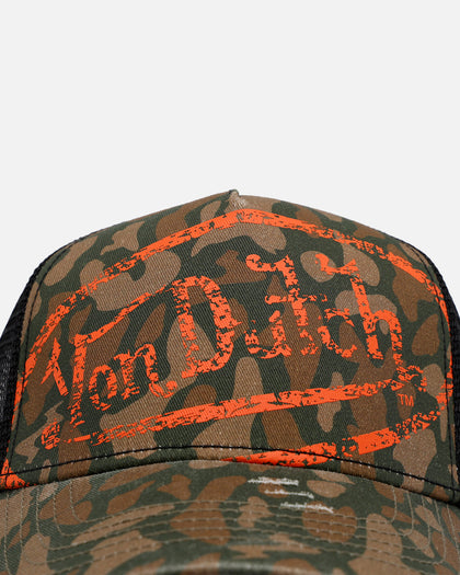 Von Dutch Oval Logo Trucker Snapback Camo