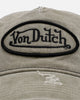 Von Dutch Washed Unstructured Trucker Snapback Washed Khaki
