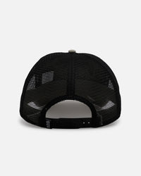 Von Dutch Washed Unstructured Trucker Snapback Washed Olive