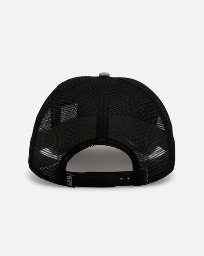 Von Dutch Washed Unstructured Trucker Snapback Washed Olive